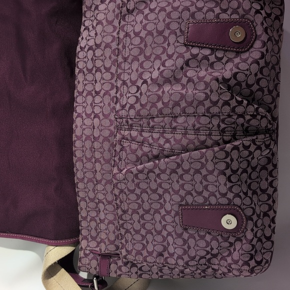 Coach Purple Patterned Women's Bag - Picture 7 of 11